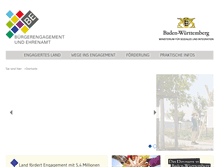 Tablet Screenshot of buergerengagement.de